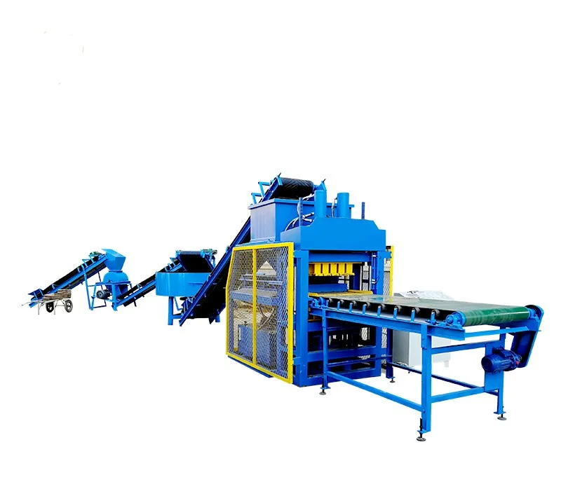 4-10 compressed earth hydraulic interlocking brick machine